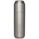 WIDE MOUTH STEEL VACUUM BOTTLE WITH GLASS - 360º